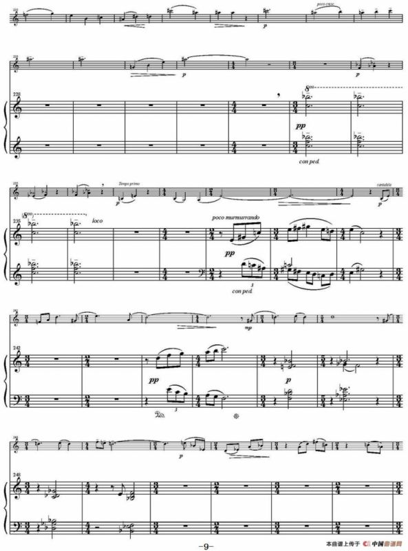 Sonata Poema aenigmaticum（小提琴+钢琴伴奏、1st movement）