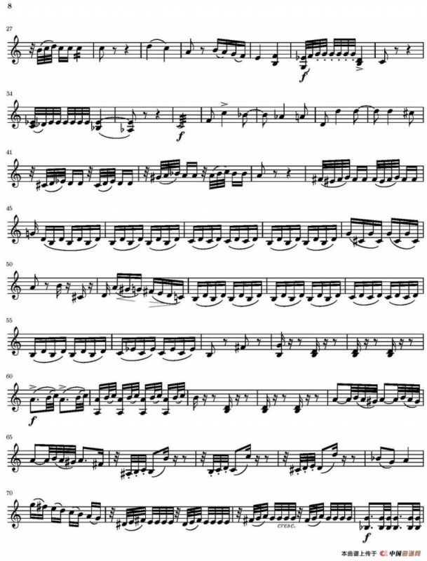 String Quartet nr.18 in E minor（E小调弦乐四重奏）（第二小提琴分谱）