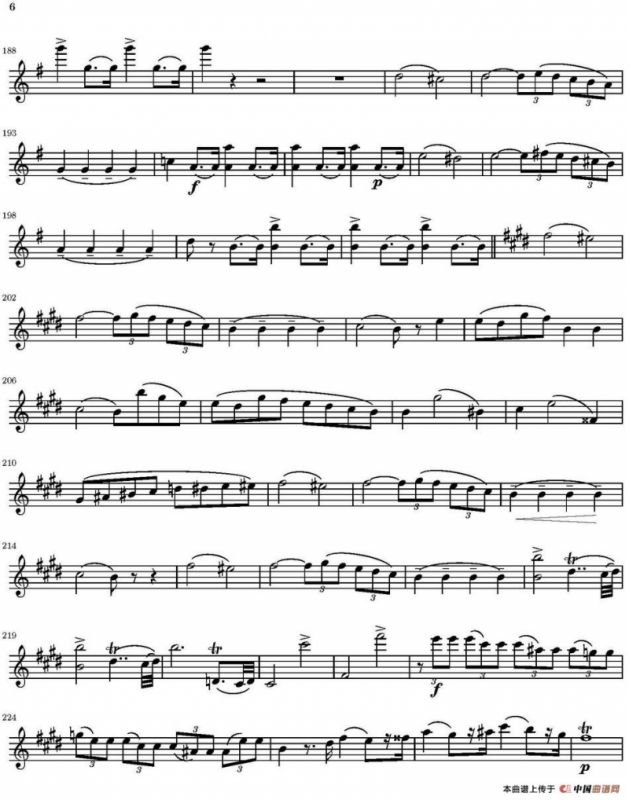 String Quartet nr.18 in E minor（E小调弦乐四重奏）（第一小提琴分谱）