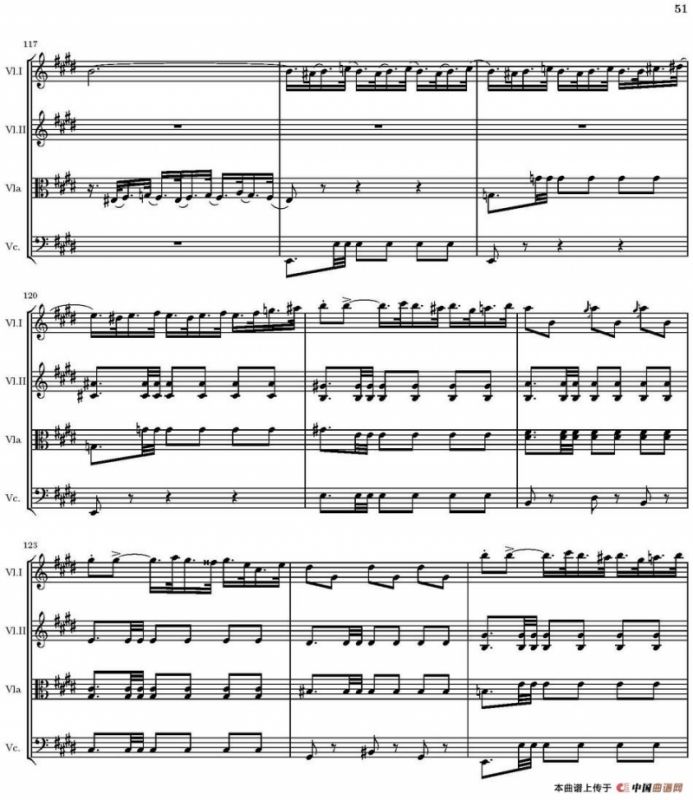 String Quartet nr.18 in E minor（E小调弦乐四重奏、P46-60）