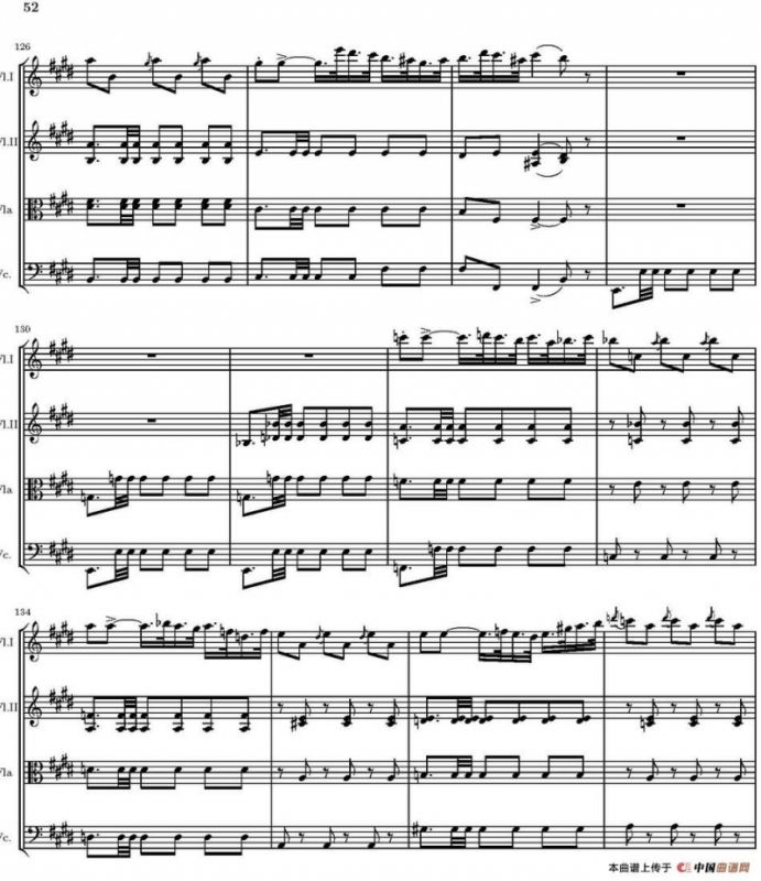 String Quartet nr.18 in E minor（E小调弦乐四重奏、P46-60）