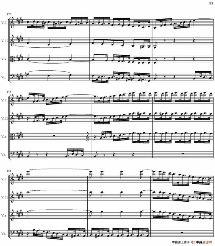 String Quartet nr.18 in E minor（E小调弦乐四重奏、P46-60）