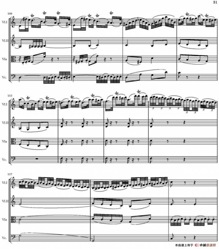 String Quartet nr.18 in E minor（E小调弦乐四重奏、P31-45）