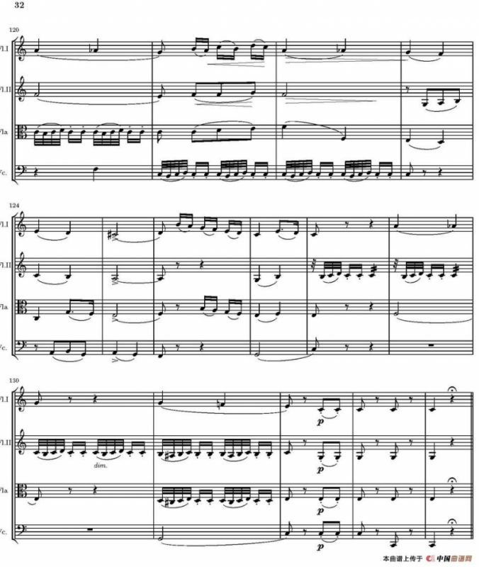 String Quartet nr.18 in E minor（E小调弦乐四重奏、P31-45）