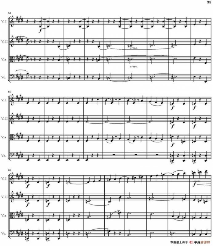 String Quartet nr.18 in E minor（E小调弦乐四重奏、P31-45）