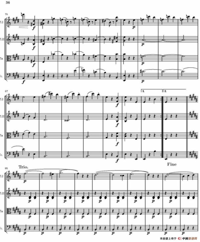 String Quartet nr.18 in E minor（E小调弦乐四重奏、P31-45）