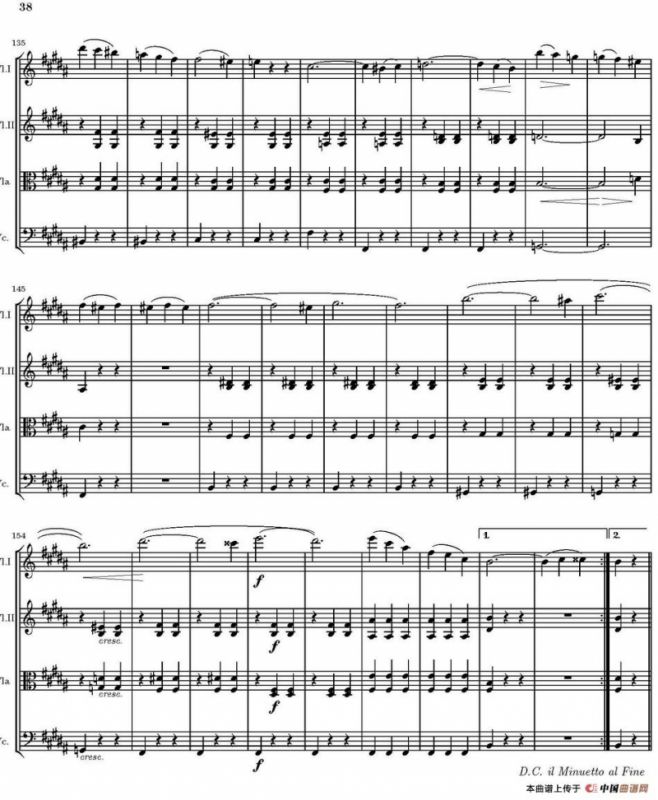 String Quartet nr.18 in E minor（E小调弦乐四重奏、P31-45）