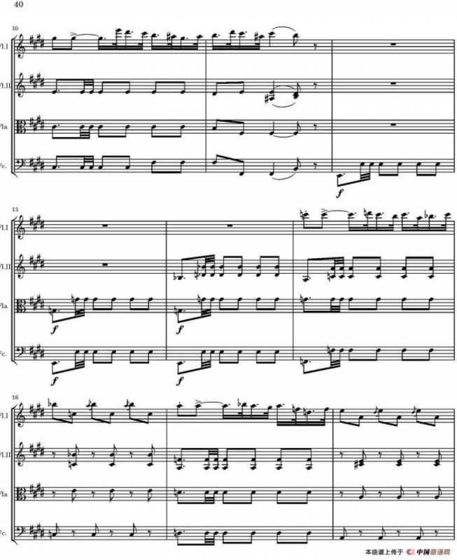 String Quartet nr.18 in E minor（E小调弦乐四重奏、P31-45）