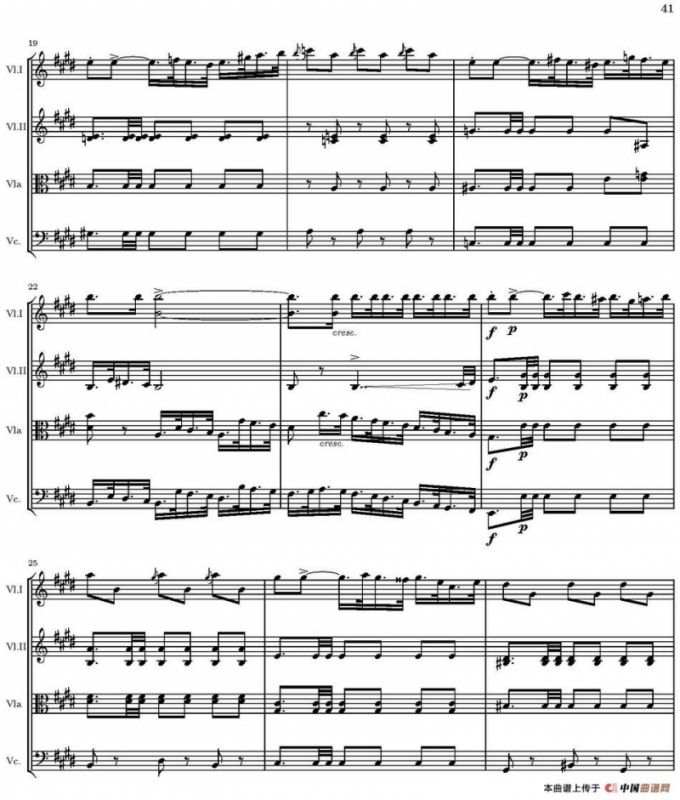 String Quartet nr.18 in E minor（E小调弦乐四重奏、P31-45）