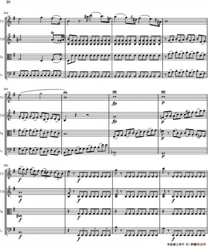 String Quartet nr.18 in E minor（E小调弦乐四重奏、P16-30）