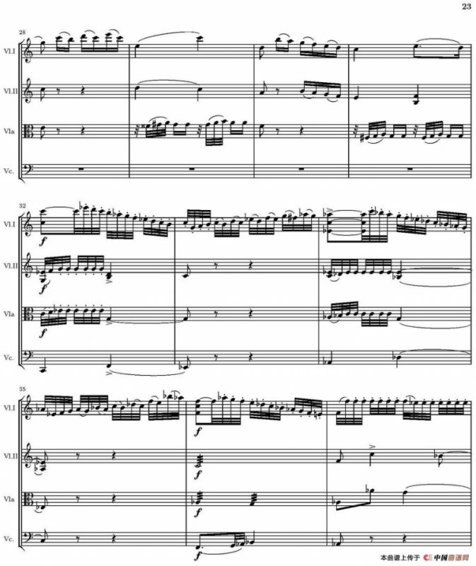 String Quartet nr.18 in E minor（E小调弦乐四重奏、P16-30）