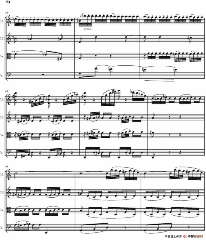 String Quartet nr.18 in E minor（E小调弦乐四重奏、P16-30）