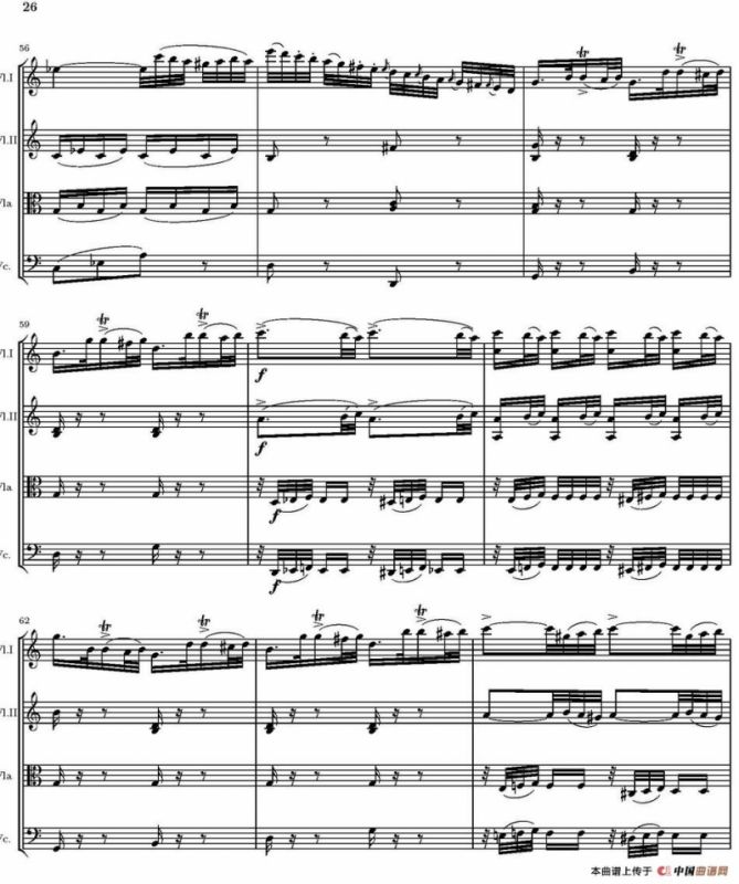 String Quartet nr.18 in E minor（E小调弦乐四重奏、P16-30）