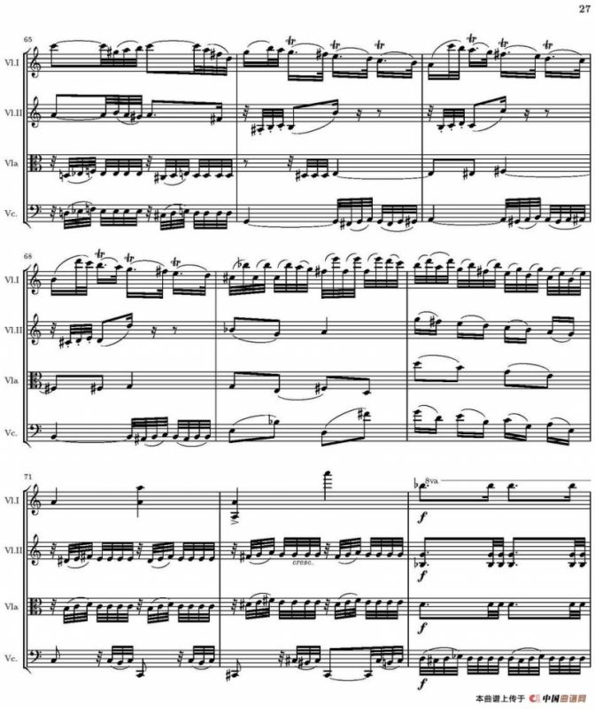 String Quartet nr.18 in E minor（E小调弦乐四重奏、P16-30）