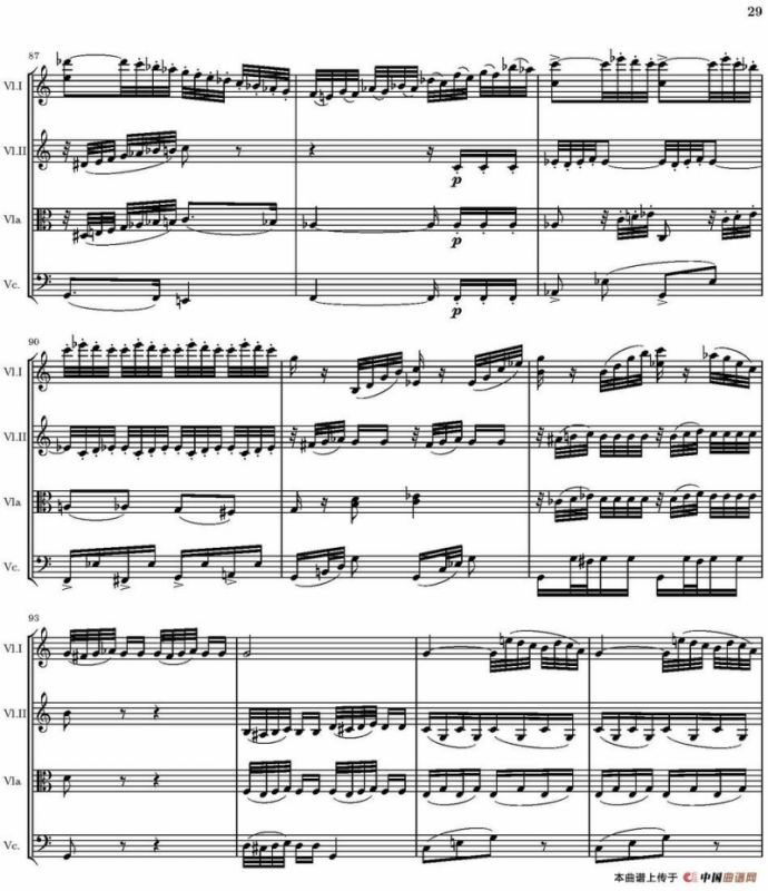 String Quartet nr.18 in E minor（E小调弦乐四重奏、P16-30）