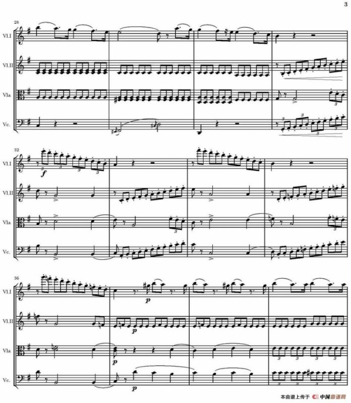 String Quartet nr.18 in E minor（E小调弦乐四重奏、P1-15）