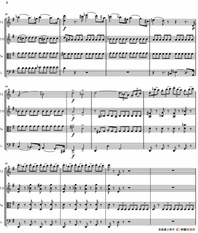 String Quartet nr.18 in E minor（E小调弦乐四重奏、P1-15）
