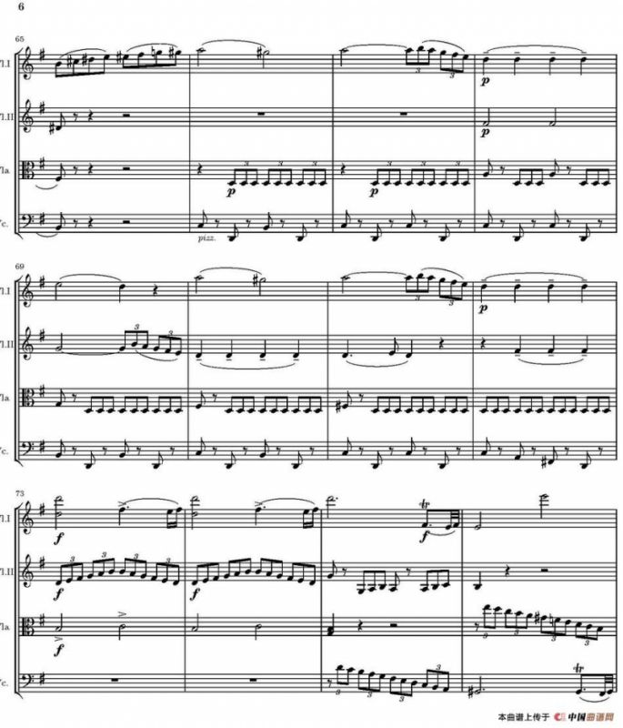 String Quartet nr.18 in E minor（E小调弦乐四重奏、P1-15）