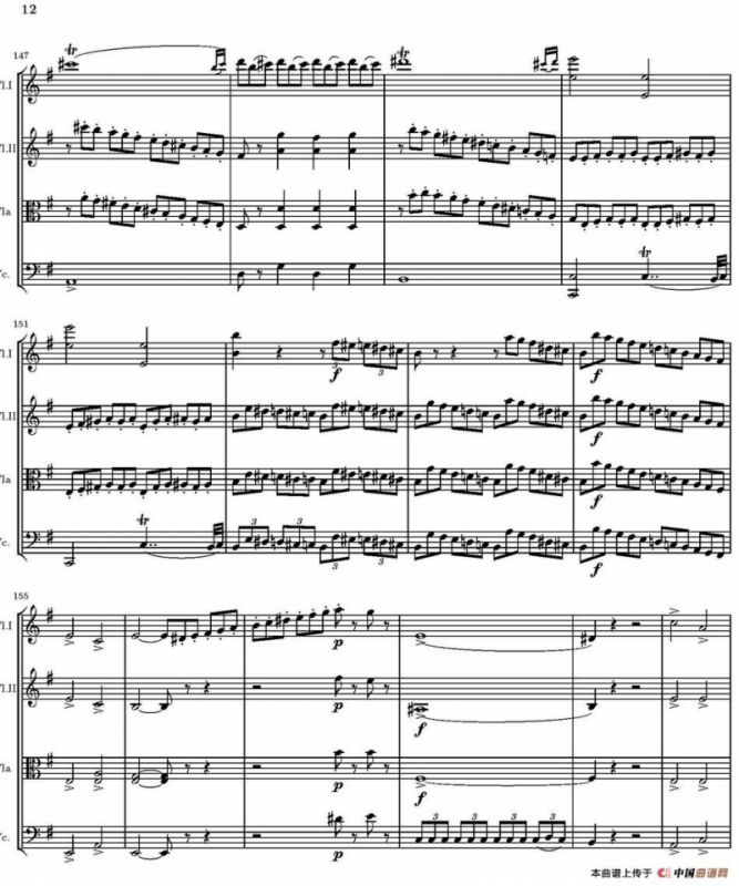 String Quartet nr.18 in E minor（E小调弦乐四重奏、P1-15）