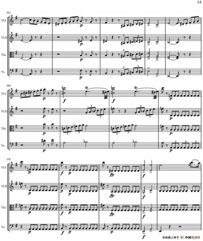 String Quartet nr.18 in E minor（E小调弦乐四重奏、P1-15）