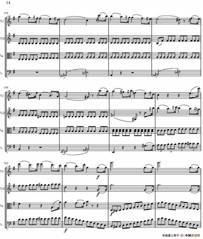 String Quartet nr.18 in E minor（E小调弦乐四重奏、P1-15）