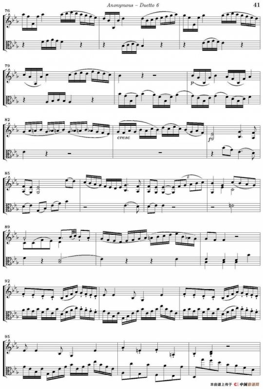 Duetto 6（小提琴+中提琴）