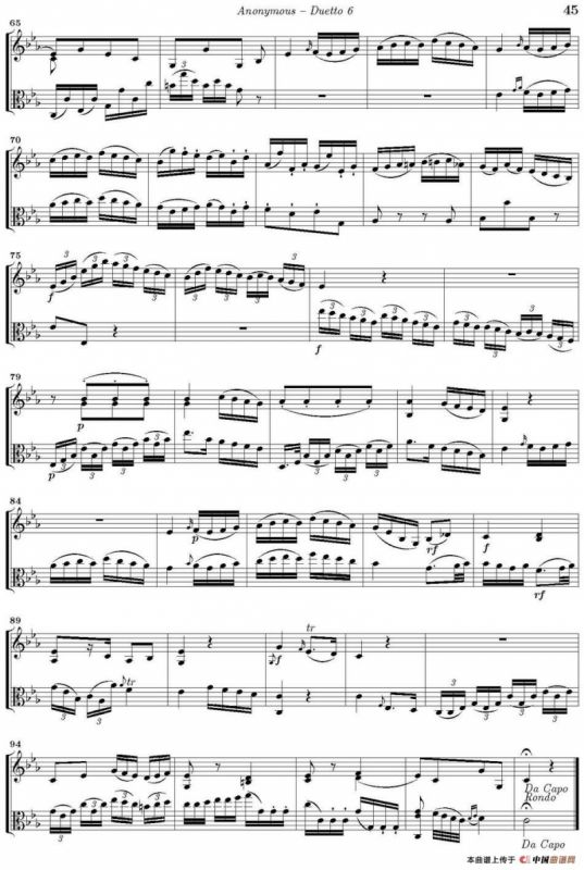 Duetto 6（小提琴+中提琴）