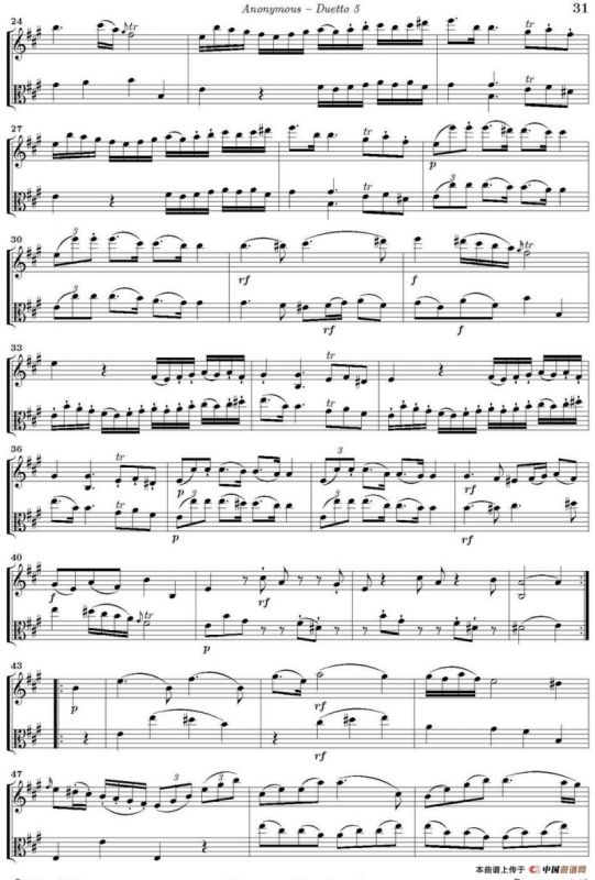 Duetto 5（小提琴+中提琴）