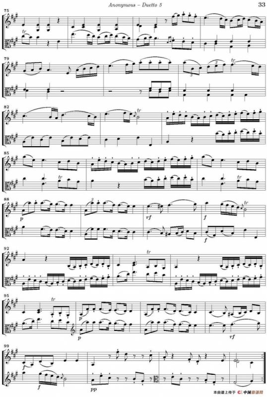 Duetto 5（小提琴+中提琴）