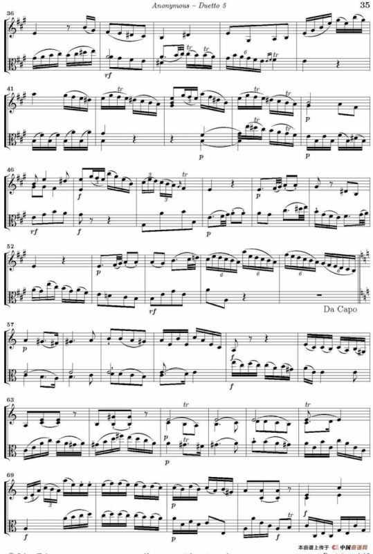 Duetto 5（小提琴+中提琴）