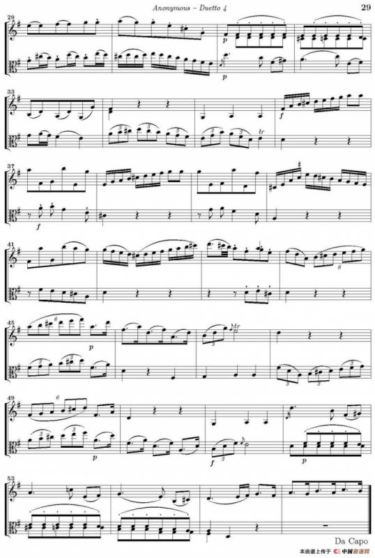 Duetto 4（小提琴+中提琴）