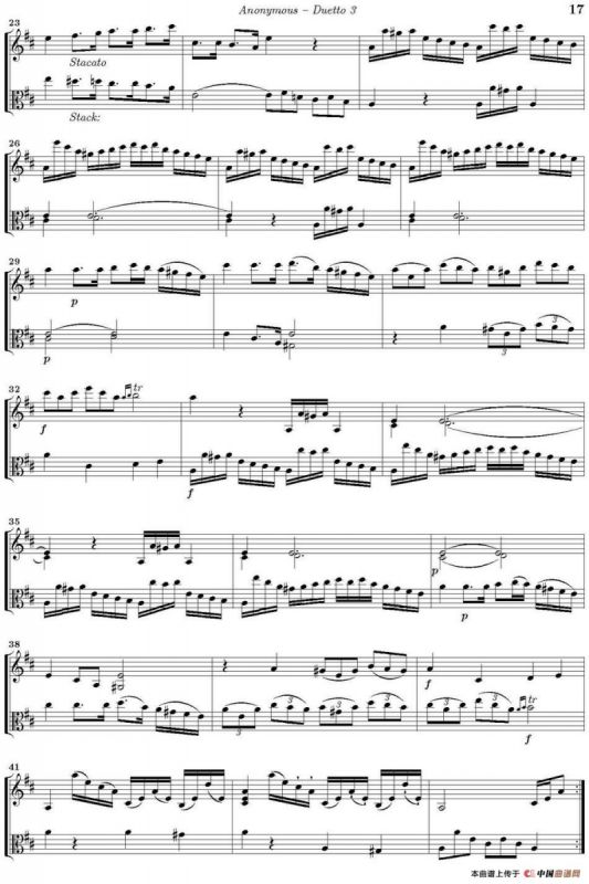Duetto 3（小提琴+中提琴）