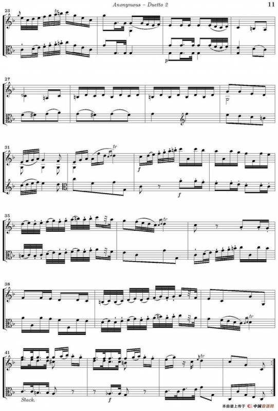 Duetto 2（小提琴+中提琴）