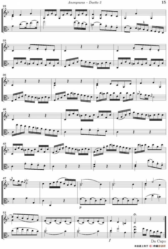 Duetto 2（小提琴+中提琴）