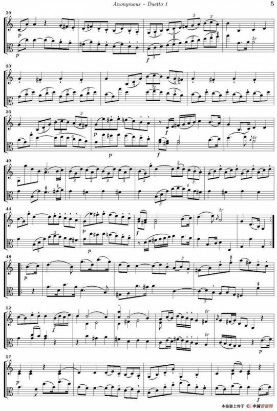 Duetto 1（小提琴+中提琴）