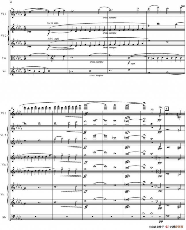 Adagio For Strings 弦乐柔板（五重奏）