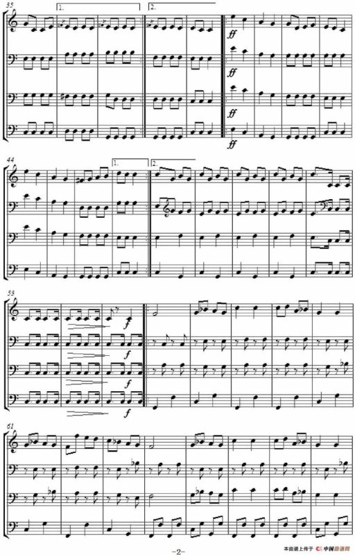 Can Can for Cello Quartet（康康舞曲大提琴四重奏）