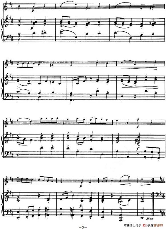 加沃特舞曲与缪赛特风笛（小提琴+钢琴伴奏）