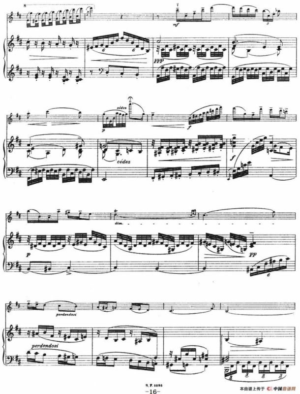 伊萨伊作品集：Au Rouet（小提琴+钢琴伴奏）