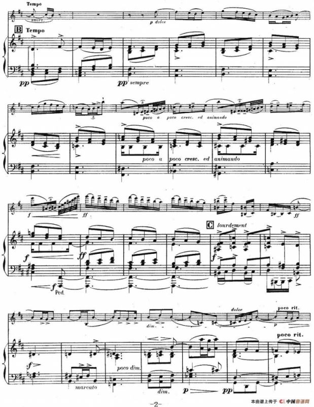 伊萨伊作品集：Chant dhiver（小提琴+钢琴伴奏）