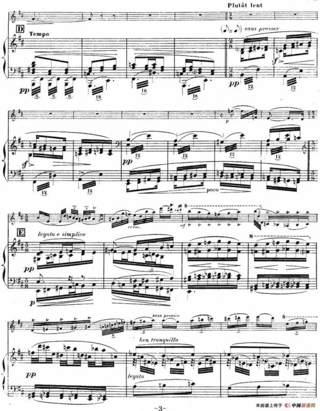 伊萨伊作品集：Chant dhiver（小提琴+钢琴伴奏）