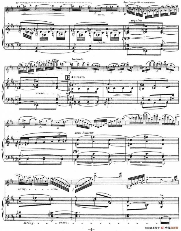 伊萨伊作品集：Chant dhiver（小提琴+钢琴伴奏）