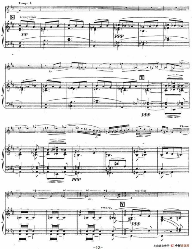 伊萨伊作品集：Chant dhiver（小提琴+钢琴伴奏）