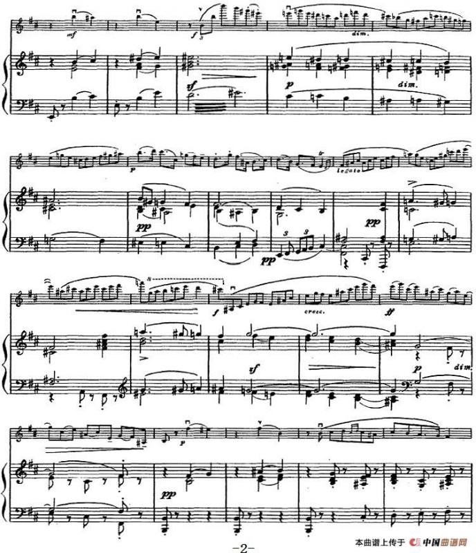 伊萨伊作品集：Mazurka No.3，Op.11（小提琴+钢琴伴奏）