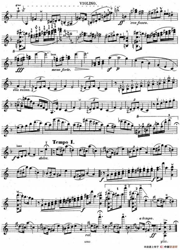 伊萨伊作品集：No.2(Mazurka)（小提琴分谱）