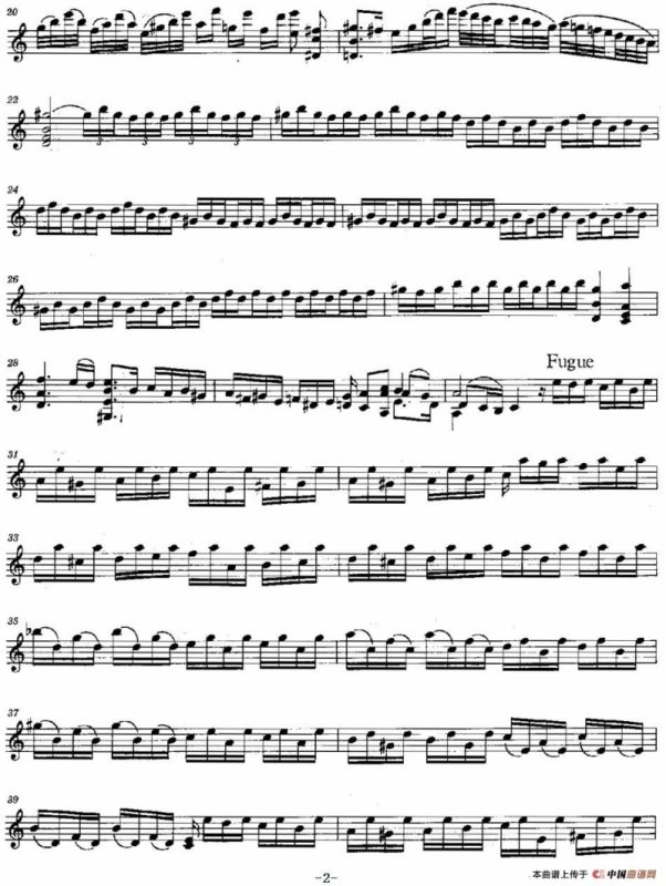 TOCCATA FOR SOLO VIOLIN