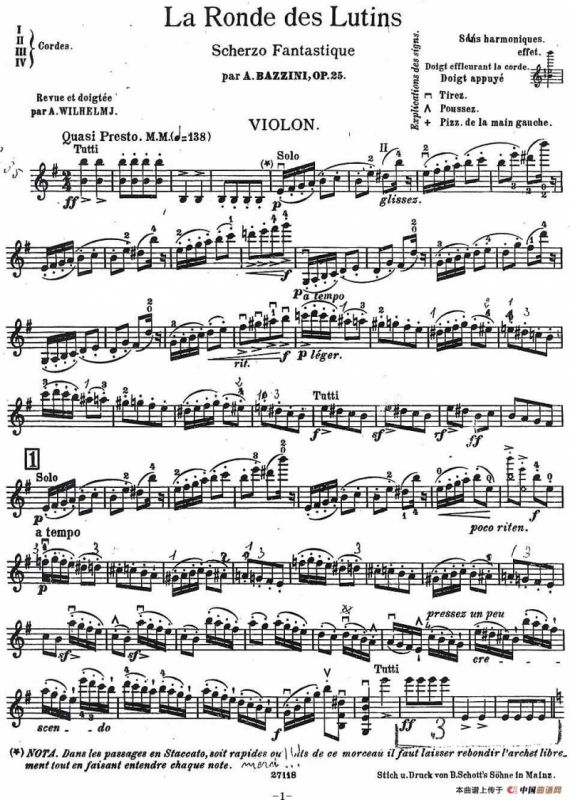 La Ronde des Lutins-Scherzo Fantastique OP.25