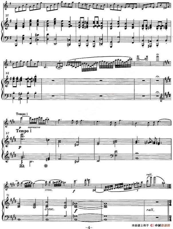 来吧, 凯蒂！Op.32,No.4（小提琴+钢琴伴奏）