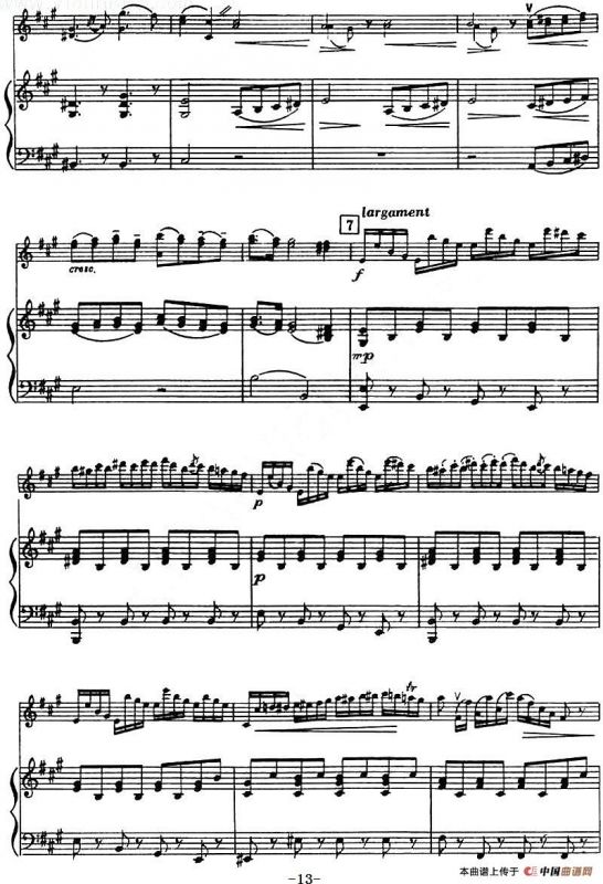 第二十二协奏曲（a小调、小提琴+钢琴伴奏）