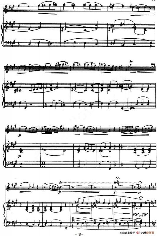 第二十二协奏曲（a小调、小提琴+钢琴伴奏）